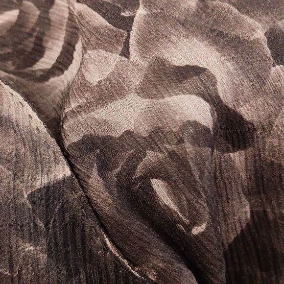 Rachel Roy Sheer and Solid Camo Rose Dress . Mixed Media.Witchy.Cottagegoth - Picture 11 of 12